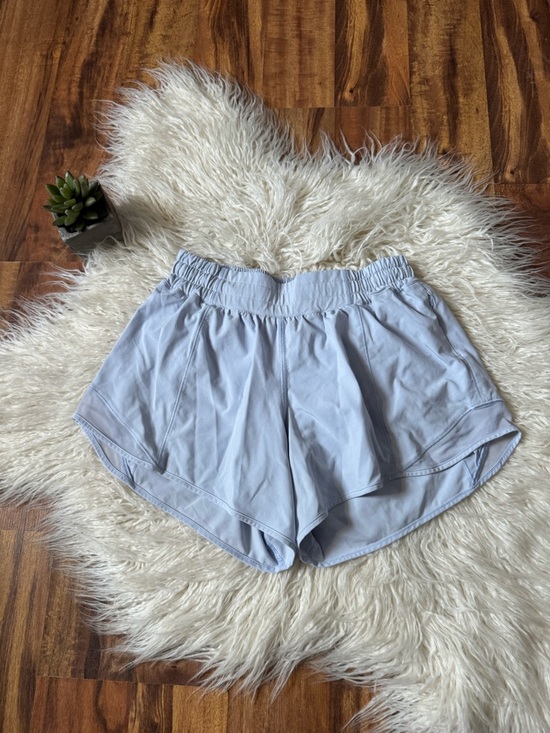 lululemon athletica Pants - Lululemon Hotty Hot Shorts Baby Blue Size 6 4”